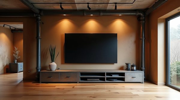 Ambiance loft et caractère brut : réussir l'aménagement avec un meuble télé industriel